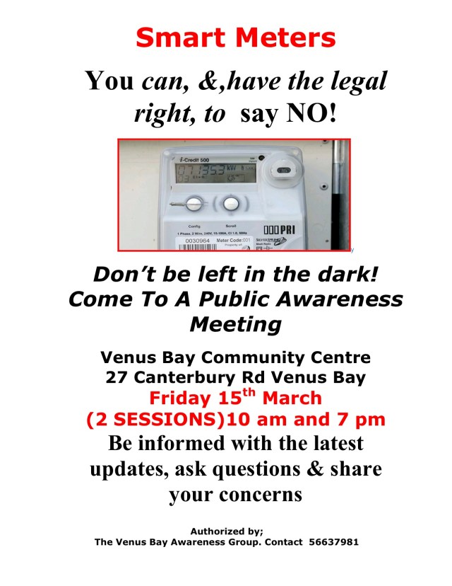 Venus Bay Smart Meter Meeting