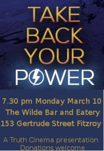 Take Back Your Power flyer