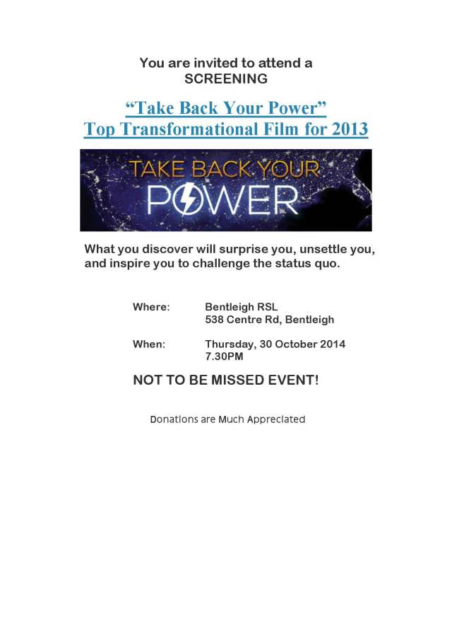Take Back Your Power - Post